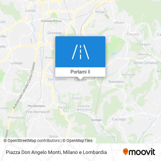 Mappa Piazza Don Angelo Monti