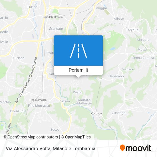 Mappa Via Alessandro Volta