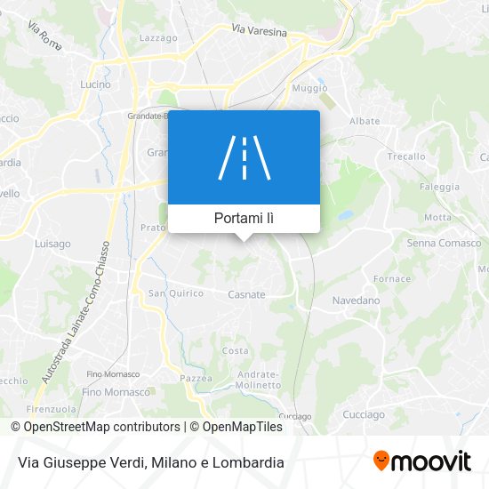 Mappa Via Giuseppe Verdi
