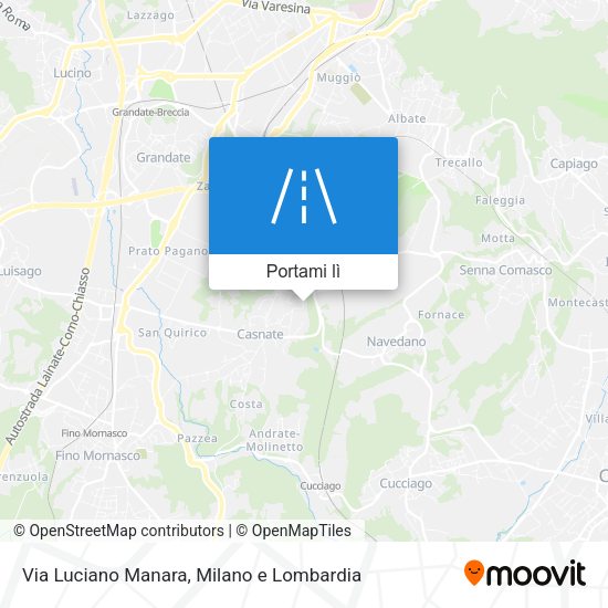 Mappa Via Luciano Manara