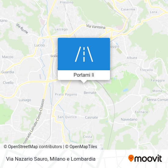 Mappa Via Nazario Sauro