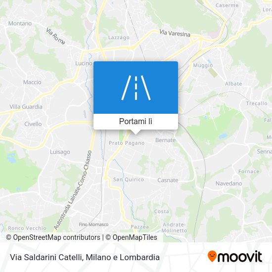 Mappa Via Saldarini Catelli