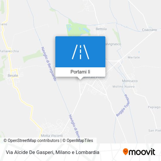 Mappa Via Alcide De Gasperi