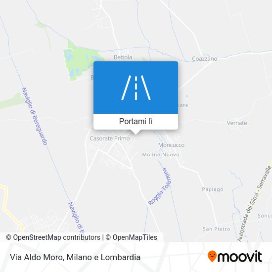 Mappa Via Aldo Moro