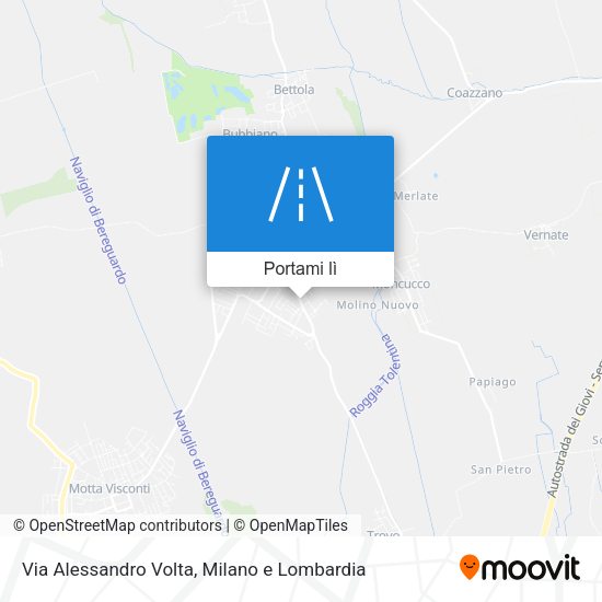 Mappa Via Alessandro Volta