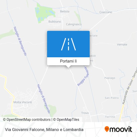 Mappa Via Giovanni Falcone