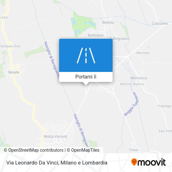 Mappa Via Leonardo Da Vinci