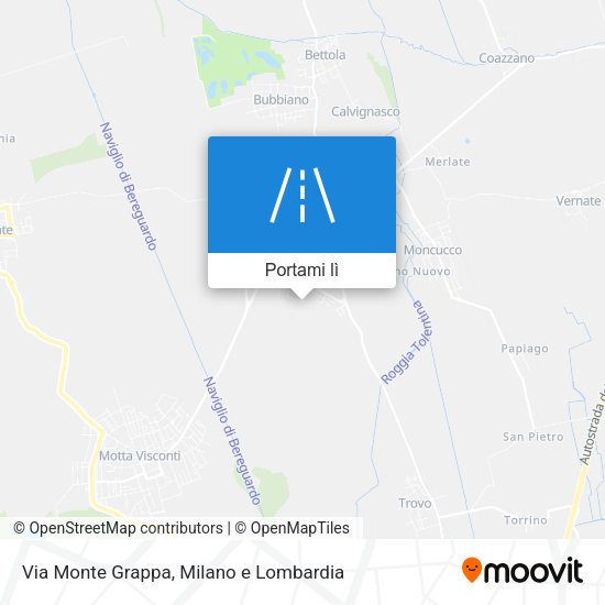 Mappa Via Monte Grappa