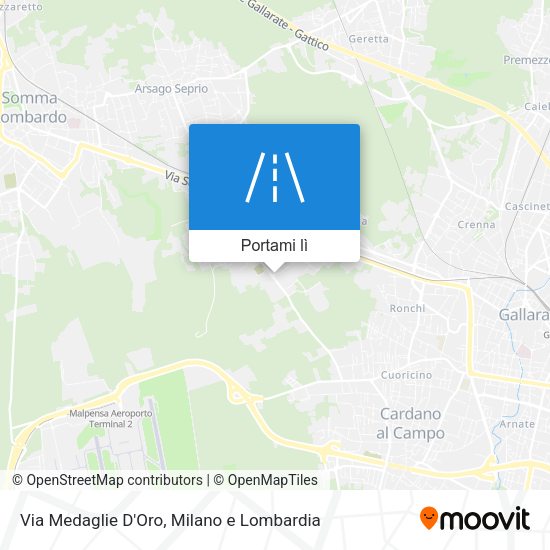 Mappa Via Medaglie D'Oro