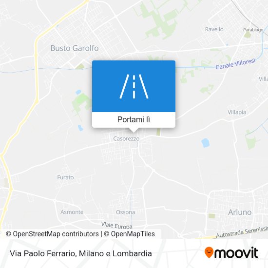 Mappa Via Paolo Ferrario