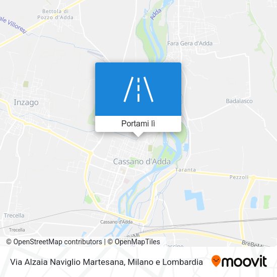 Mappa Via Alzaia Naviglio Martesana