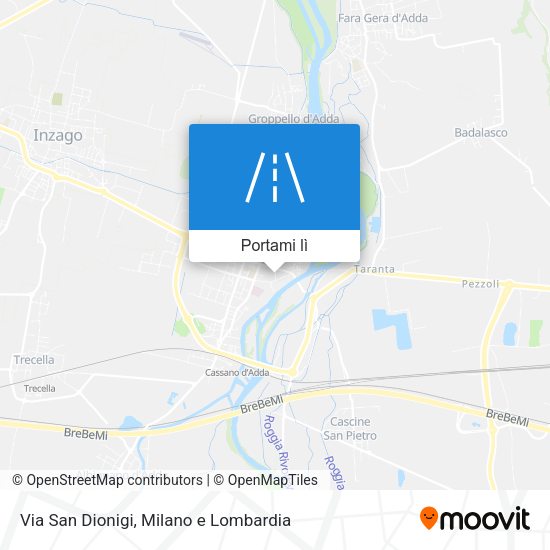 Mappa Via San Dionigi