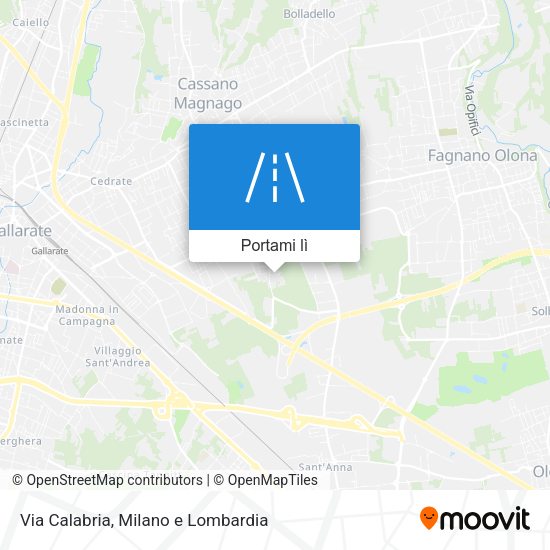 Mappa Via Calabria