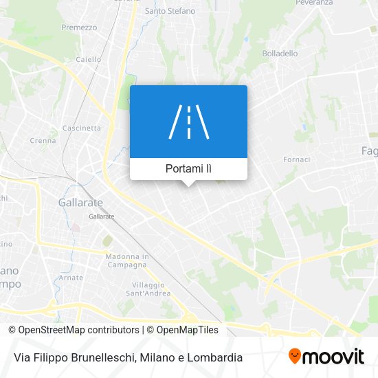 Mappa Via Filippo Brunelleschi