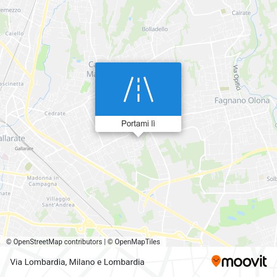 Mappa Via Lombardia