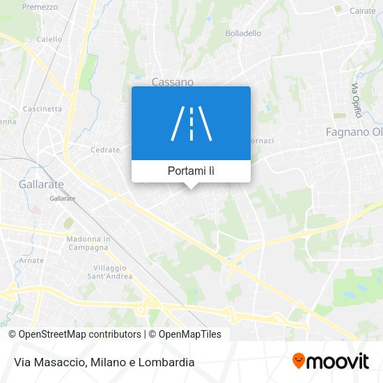 Mappa Via Masaccio