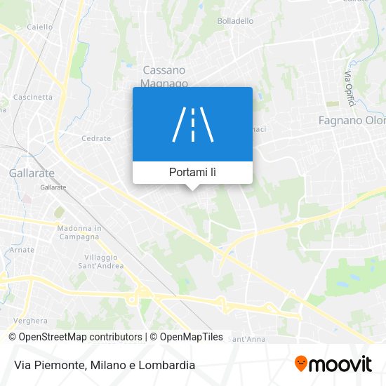 Mappa Via Piemonte
