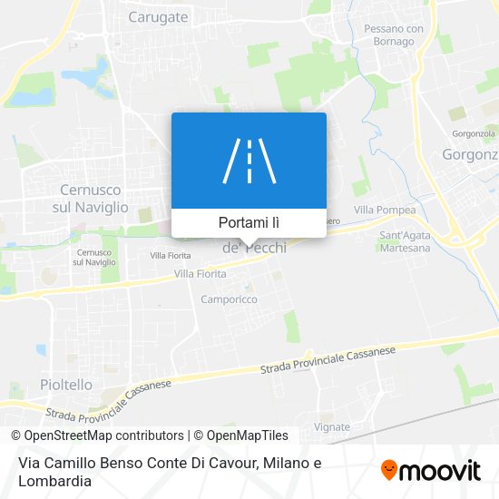 Mappa Via Camillo Benso Conte Di Cavour