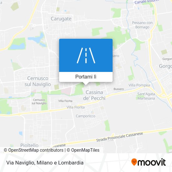 Mappa Via Naviglio