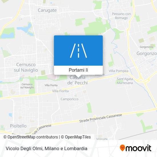 Mappa Vicolo Degli Olmi