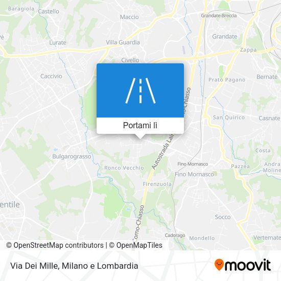Mappa Via Dei Mille