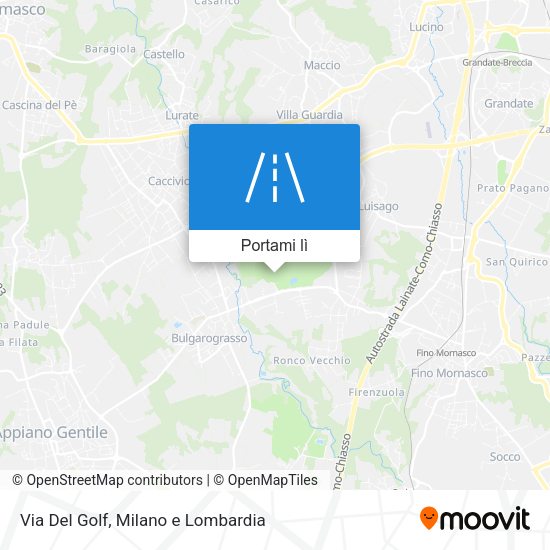 Mappa Via Del Golf