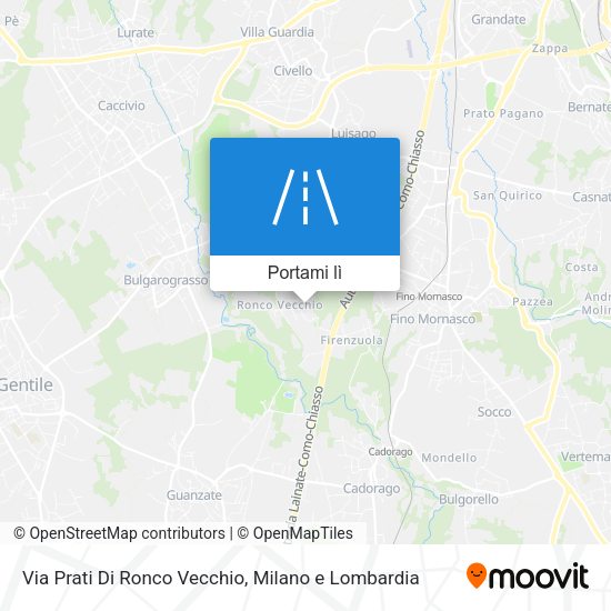 Mappa Via Prati Di Ronco Vecchio