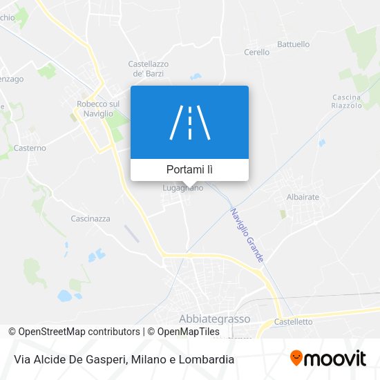 Mappa Via Alcide De Gasperi