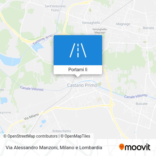 Mappa Via Alessandro Manzoni