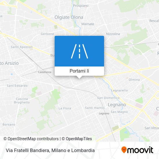 Mappa Via Fratelli Bandiera