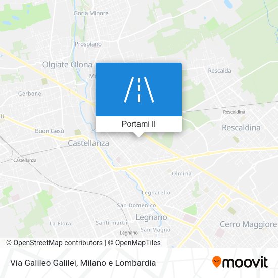 Mappa Via Galileo Galilei