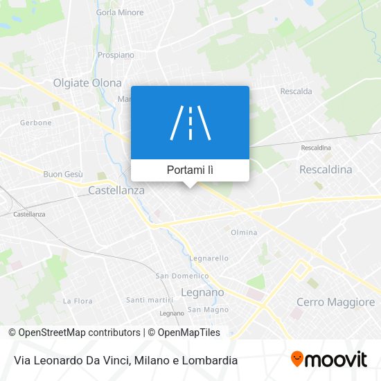 Mappa Via Leonardo Da Vinci