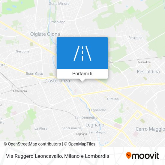 Mappa Via Ruggero Leoncavallo