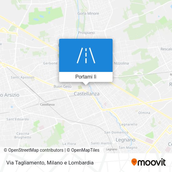 Mappa Via Tagliamento