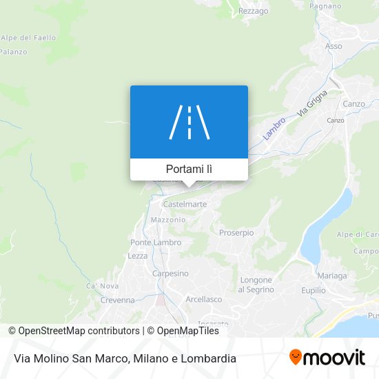 Mappa Via Molino San Marco