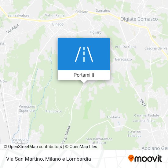 Mappa Via San Martino