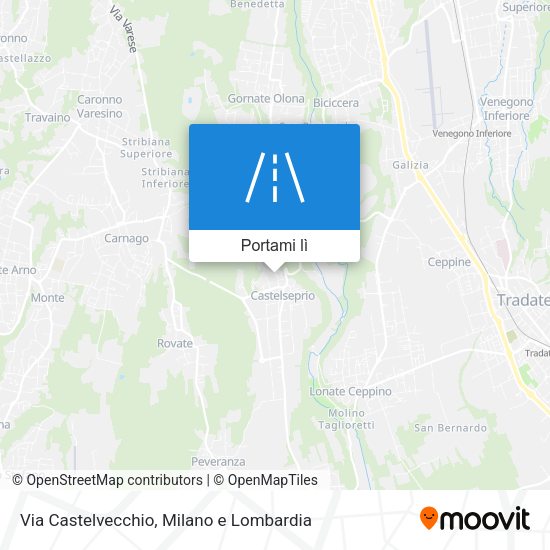 Mappa Via Castelvecchio