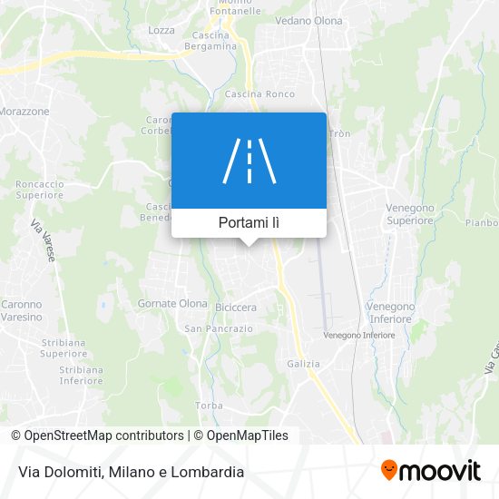 Mappa Via Dolomiti