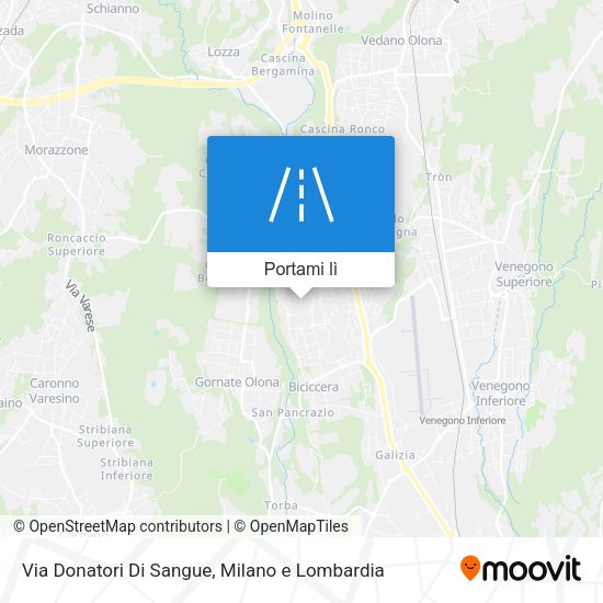 Mappa Via Donatori Di Sangue