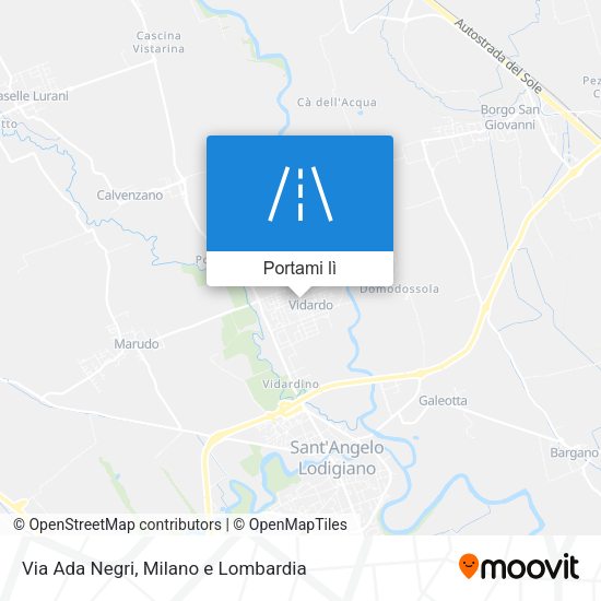 Mappa Via Ada Negri