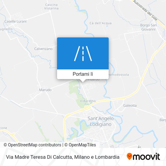 Mappa Via Madre Teresa Di Calcutta