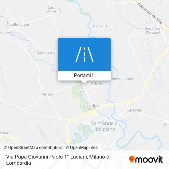 Mappa Via Papa Giovanni Paolo 1° Luciani