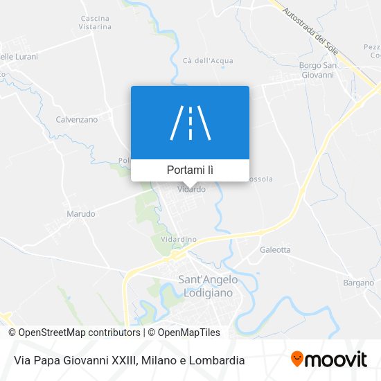 Mappa Via Papa Giovanni XXIII