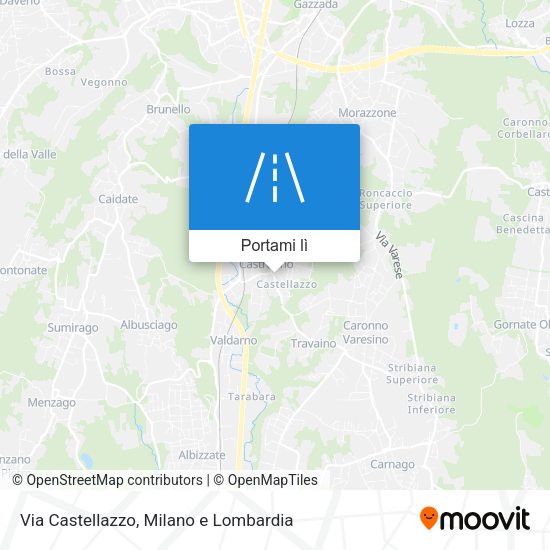 Mappa Via Castellazzo