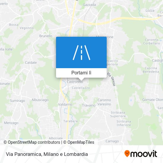 Mappa Via Panoramica