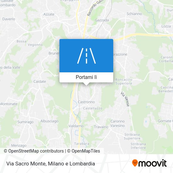 Mappa Via Sacro Monte