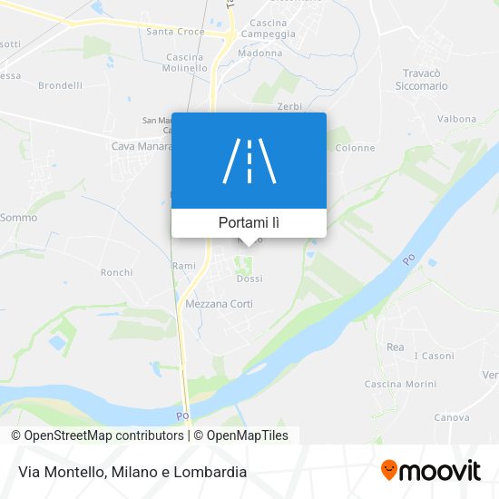 Mappa Via Montello
