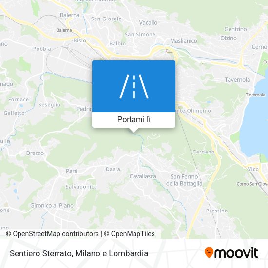 Mappa Sentiero Sterrato