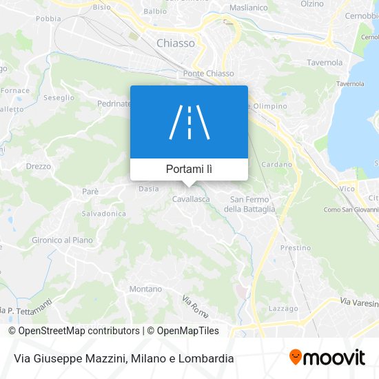 Mappa Via Giuseppe Mazzini