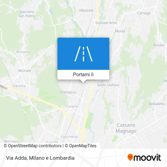 Mappa Via Adda